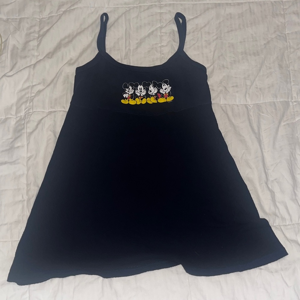Mickey Unlimited Vintage Navy Blue Dress Mickey Mouse